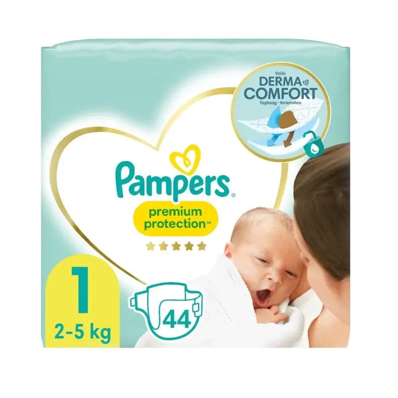 Pampers Premium Protection Diapers 44pcs 2-5 kg
